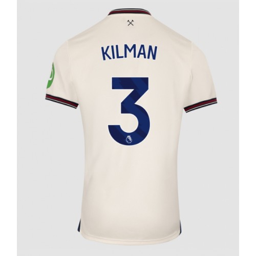 Lacne Muži Futbalové dres West Ham United Max Kilman #3 2025-26 Krátky Rukáv - Preč
